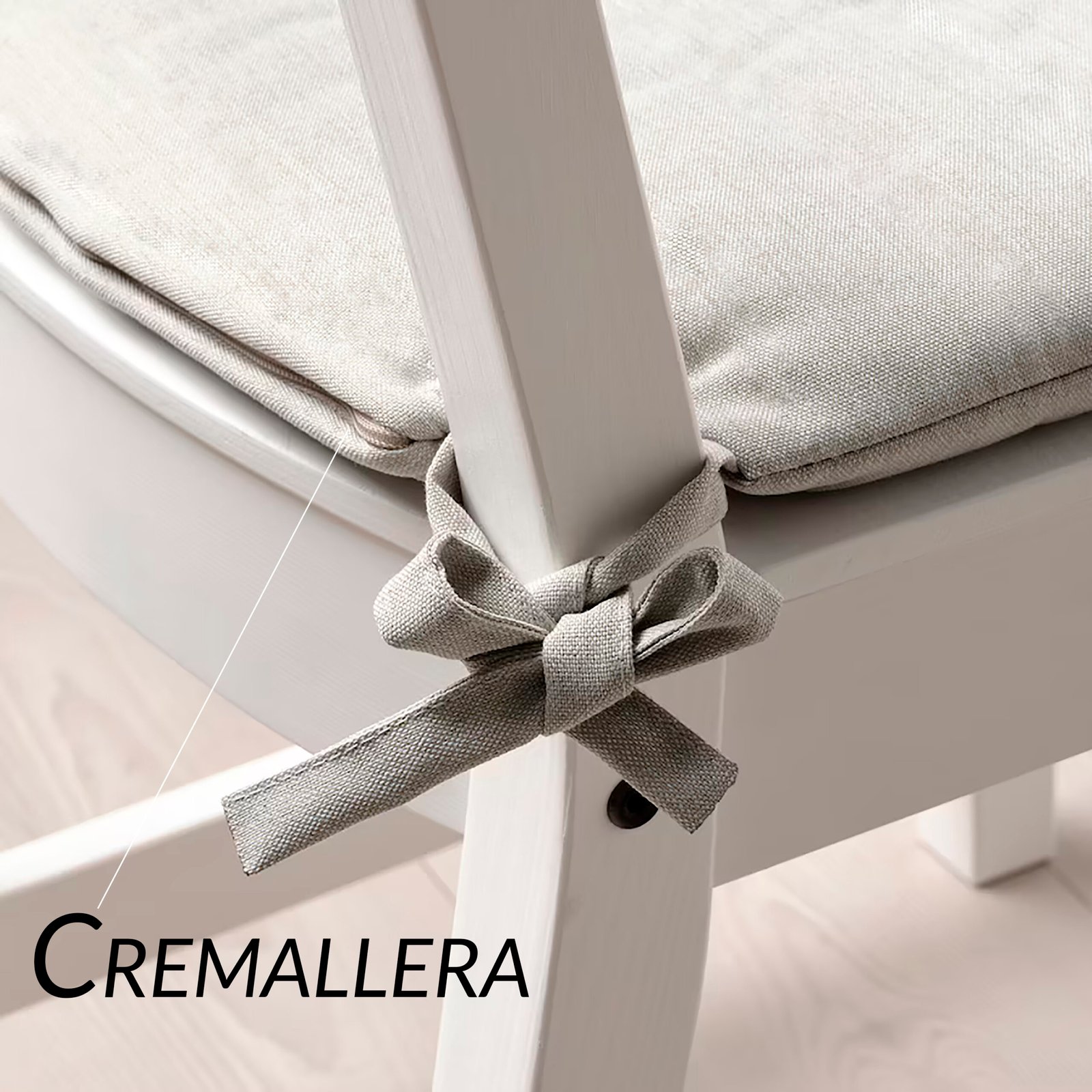 Cojines para Silla 40×40 cm con Relleno Incluido, Lavables, con Cuerdas de Sujeción – Comodidad y Durabilidad para Interior y Exterior - Imagen 4