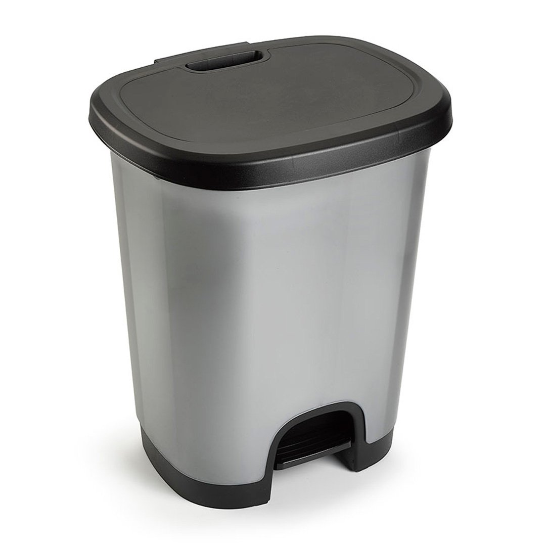 Cubo de Basura con Pedal 18L y 27L | Papelera Plástica Resistente y Decorativa | Hecho en España | Higiénica, Duradera y Fácil de Limpiar - Imagen 4