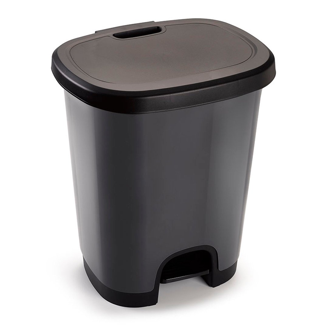 Cubo de Basura con Pedal 18L y 27L | Papelera Plástica Resistente y Decorativa | Hecho en España | Higiénica, Duradera y Fácil de Limpiar - Imagen 5