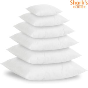Relleno de Cojín Decorativo Antialérgico Blanco – Fibra Hueca de Poliéster 100% – Suave, Transpirable y Lavable – Varias Medidas Disponibles
