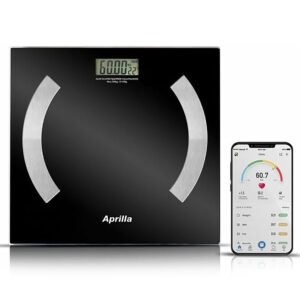 Báscula de Baño Inteligente Digital Bluetooth 180kg – Alta Precisión con IMC, Grasa, Agua, Músculo y Peso Corporal | Pantalla LCD Clara, Apagado Automático, Diseño Ultra Delgado Antideslizante