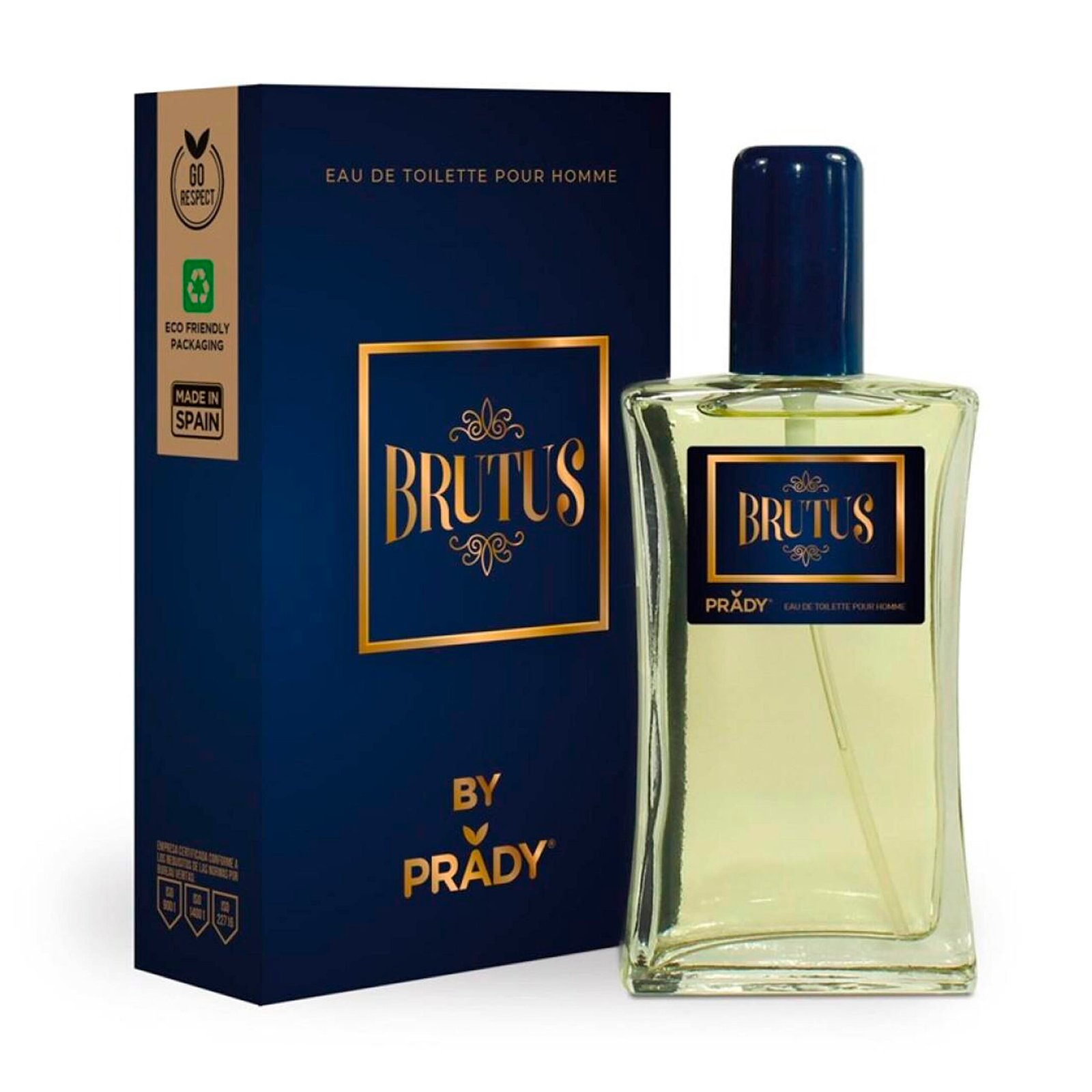 colonia Brutus Homme Prady 90 ml amaderada aromática