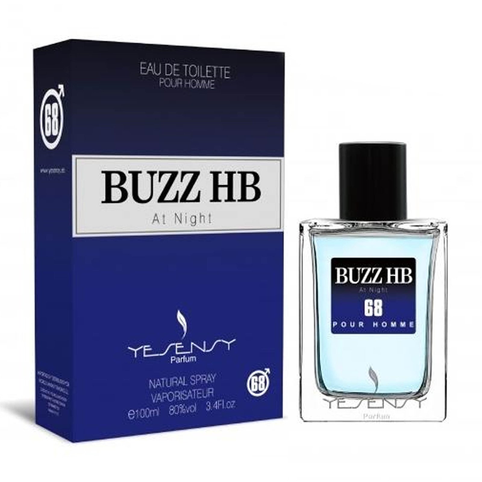 Colonia masculina amaderada aromática BUZZ HB At Night 100 ml