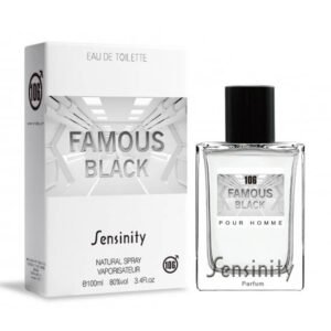 Colonia masculina amaderada oriental Famous Black 100 ml