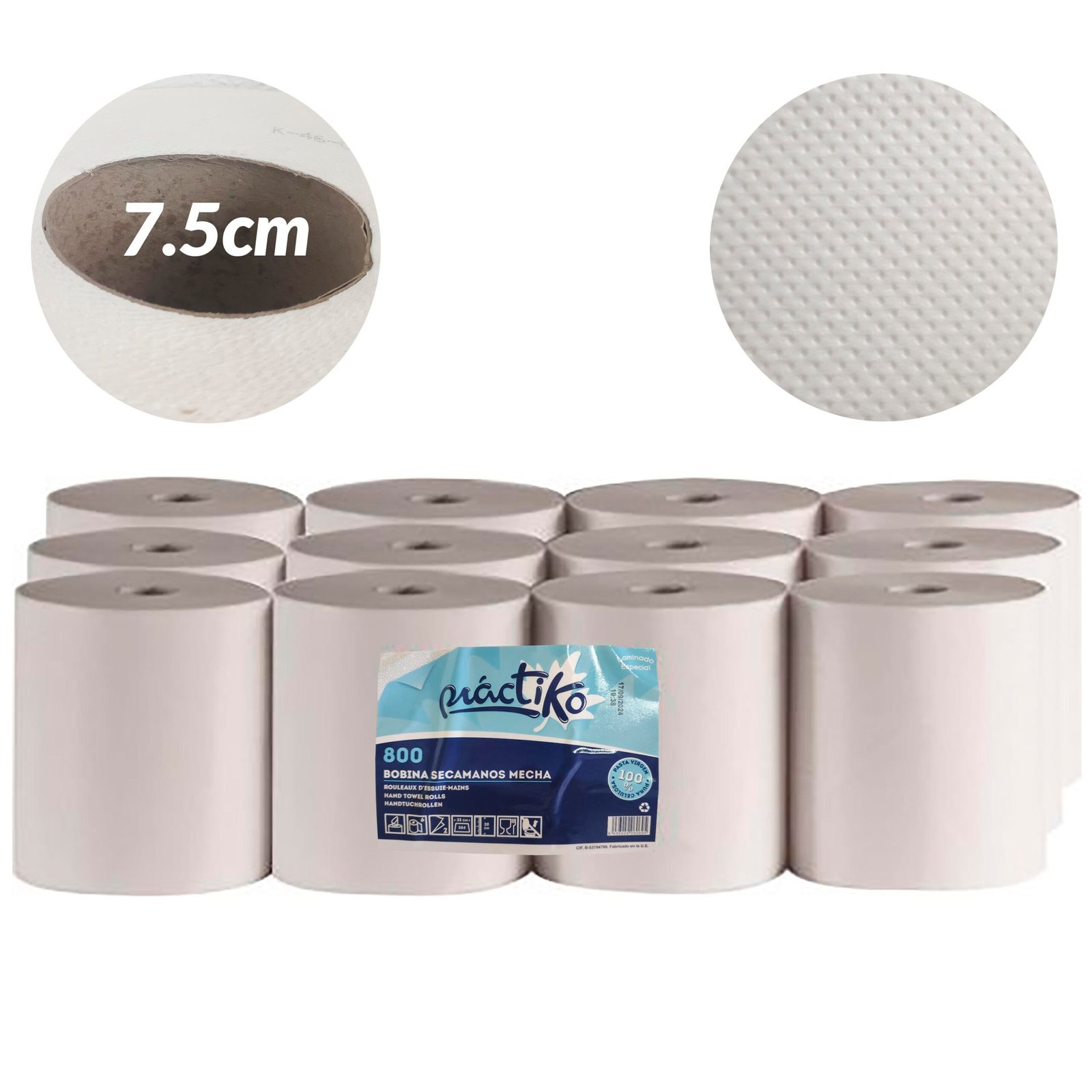 rollos papel secamanos 30x19 pack toallas cocina secado rápido