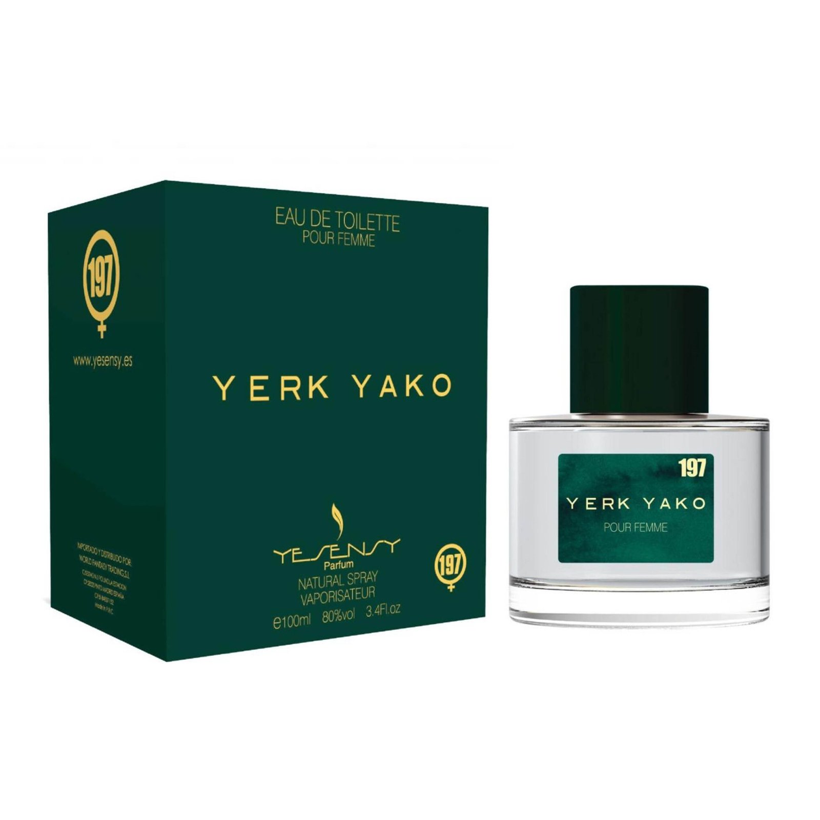 YERK YAKO colonia floral cítrica 100 ml