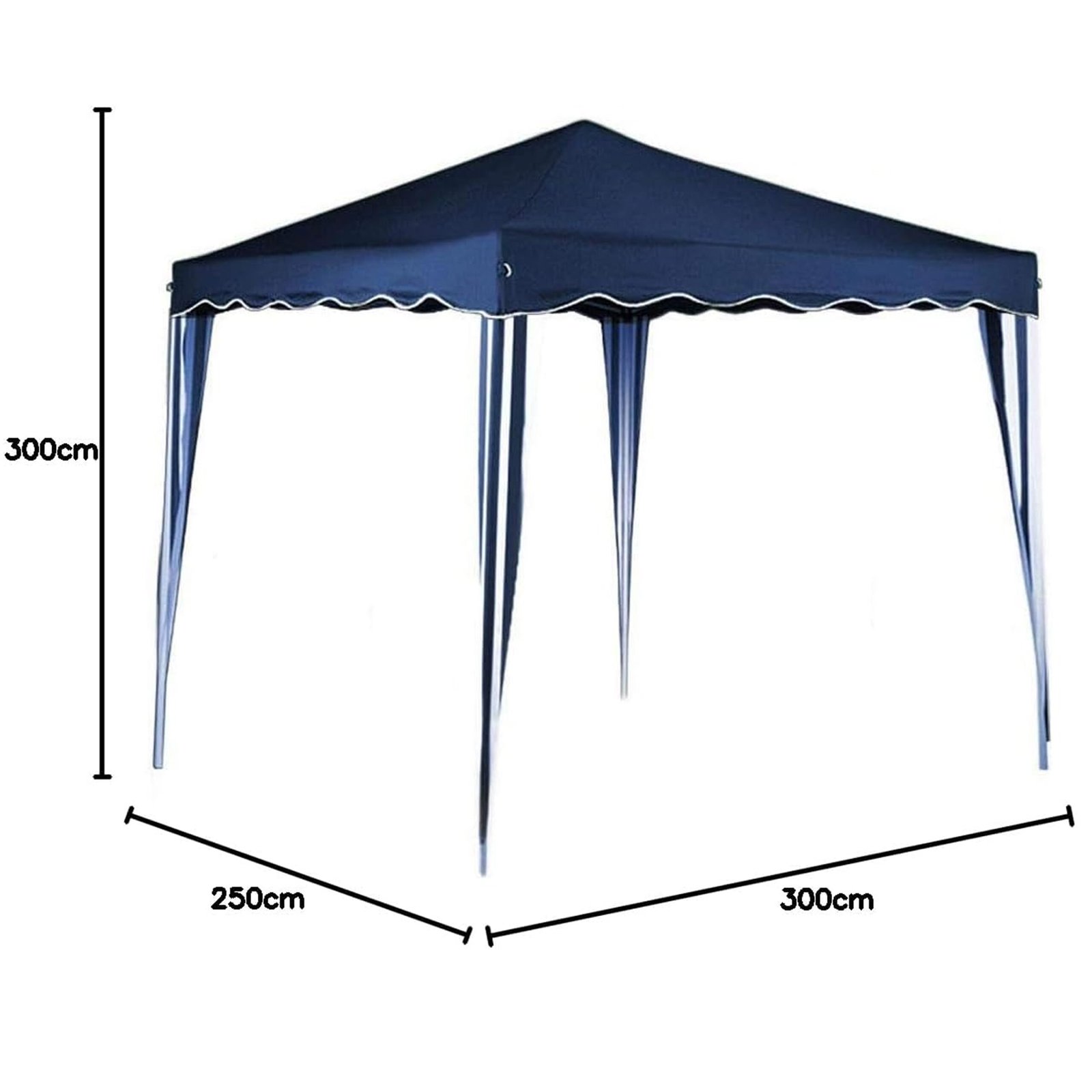Pérgola Gazebo Plegable 3x3 m | Lona Impermeable + Protección UV | Estructura Metálica Estable | Apertura y Cierre Acordeón | Bolsa Transporte Incluida | Jardín y Exterior - Imagen 2