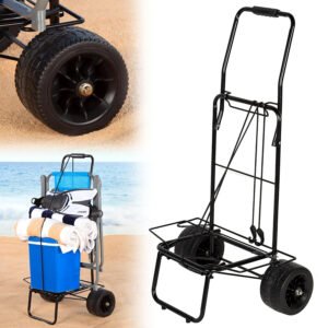 carrito plegable playa gris ruedas todoterreno 80kg