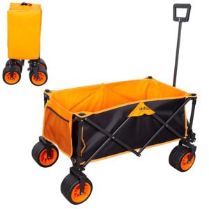 carrito plegable playa camping 100kg ruedas 360 freno