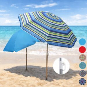sombrilla playa 200 cm protección uv ajustable