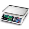Balanza comercial digital de 40kg con doble pantalla LCD retroiluminada