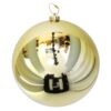 Bola de Navidad decorativa de gran tamaño color oro brillante de 15 cm para árbol navideño en MegaSharkCo.