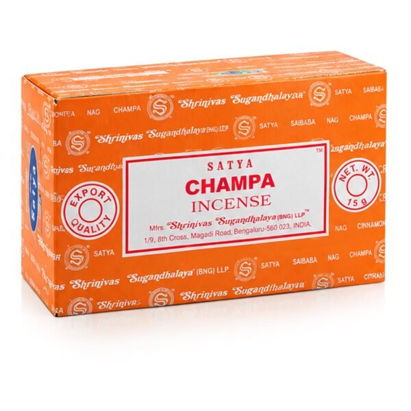 caja de incoensos set 12 cajitas de 15g champa