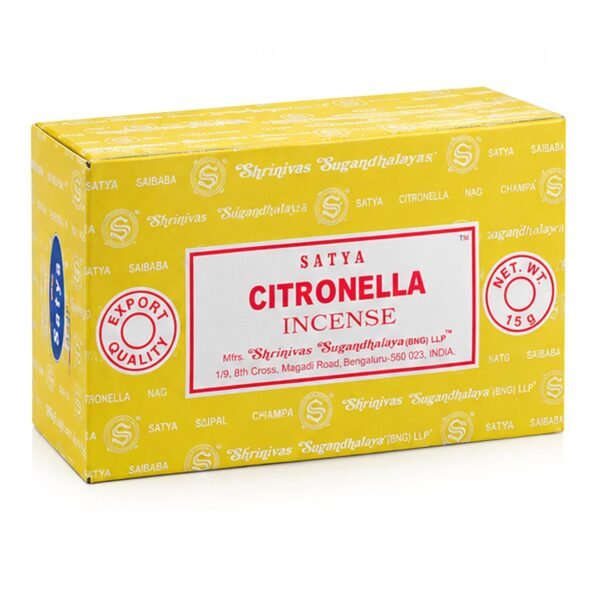 caja de incoensos set 12 cajitas de 15g citronella