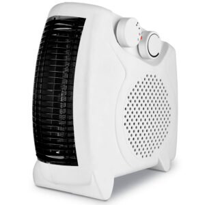 Termoventilador calefactor eléctrico de aire 2000W en color blanco con termostato regulable