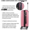 Como configurar el candado de combinacion numerica de la maleta de cabina