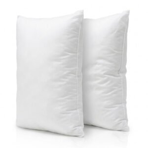 Set de dos rellenos de cojín blancos de 30x50 cm con textura suave y transpirable para decoración de sofás en MegaSharkCo.