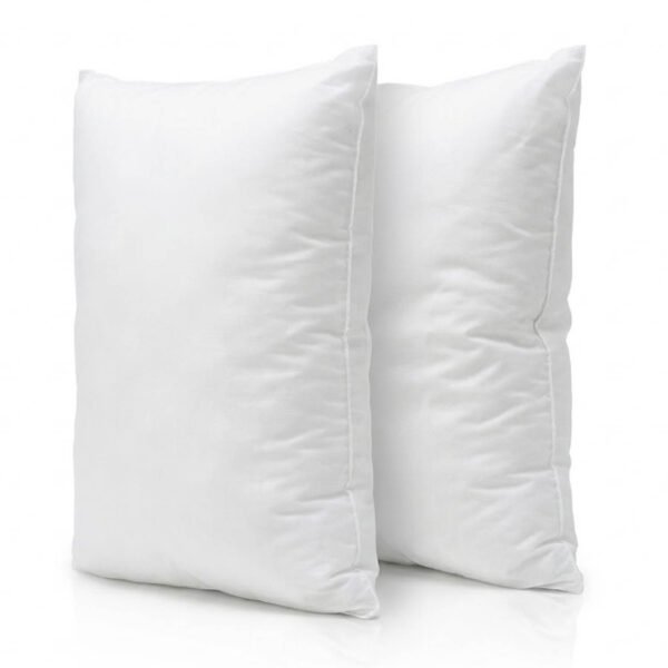 Set de dos rellenos de cojín blancos de 30x50 cm con textura suave y transpirable para decoración de sofás en MegaSharkCo.