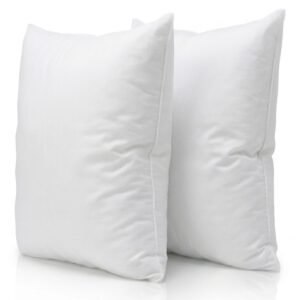 Dos rellenos de cojín rectangulares grandes de 50x70 cm blancos para respaldo de cama de MegaSharkCo.