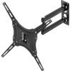 Vista superior del brazo articulado plegado del soporte de pared